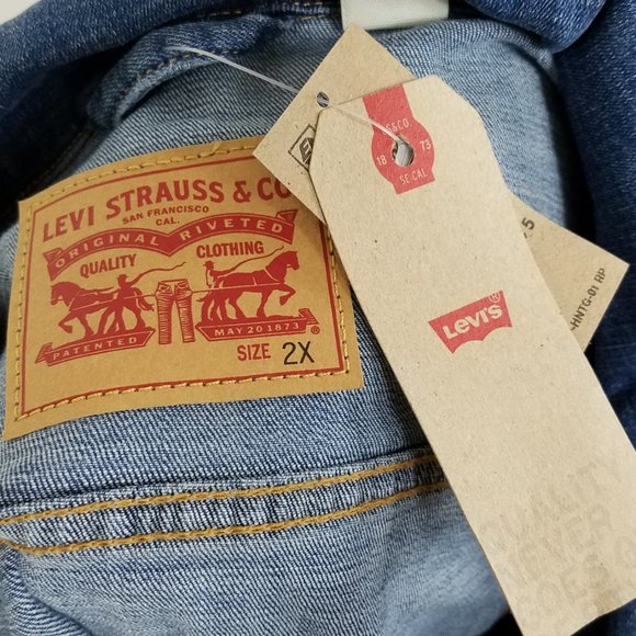 New Levi's Trucker Jean Jacket Plus Size - Picture 6 of 7